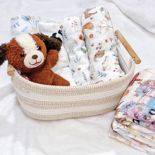 Woodland Whimsy Bamboo Swaddle Blanket - Image 10