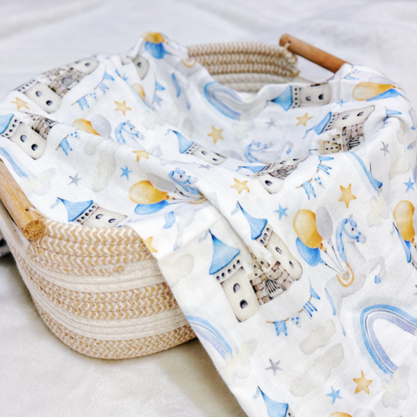 Enchanted Castle Baby Swaddle – Bamboo Cotton, Silky Soft